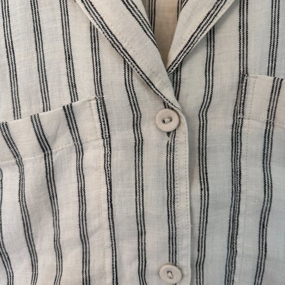 Everlane Linen Short-Sleeve Notch Shirt - Picture 3 of 9